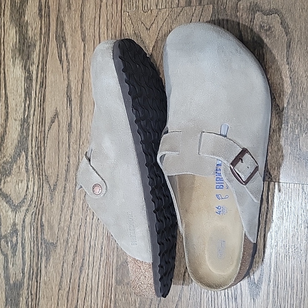 Birkenstock Boston Suede Clogs